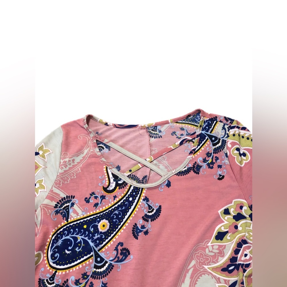 Women’s Paisley Dress With Pockets Size Medium - Picture 4 of 7